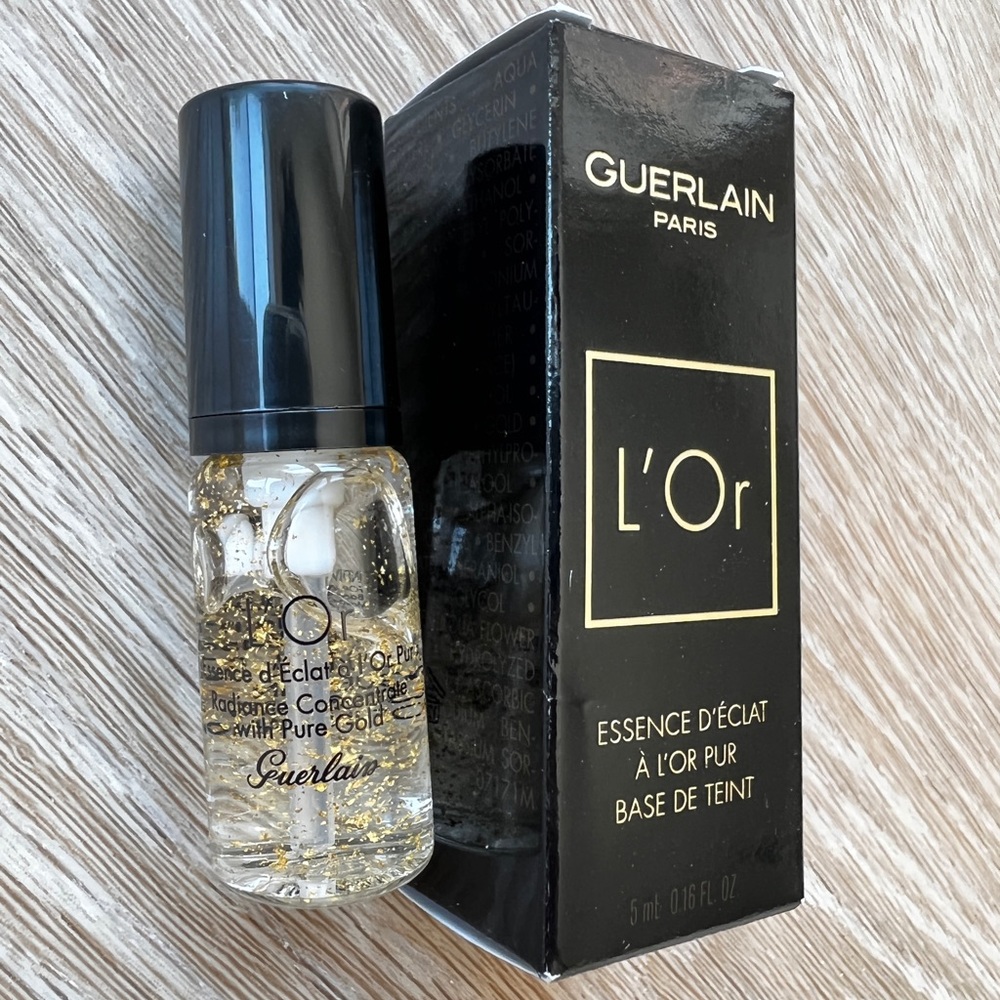 New! Guerlain 24k Gold Flakes Radiance Primer Makeup Base